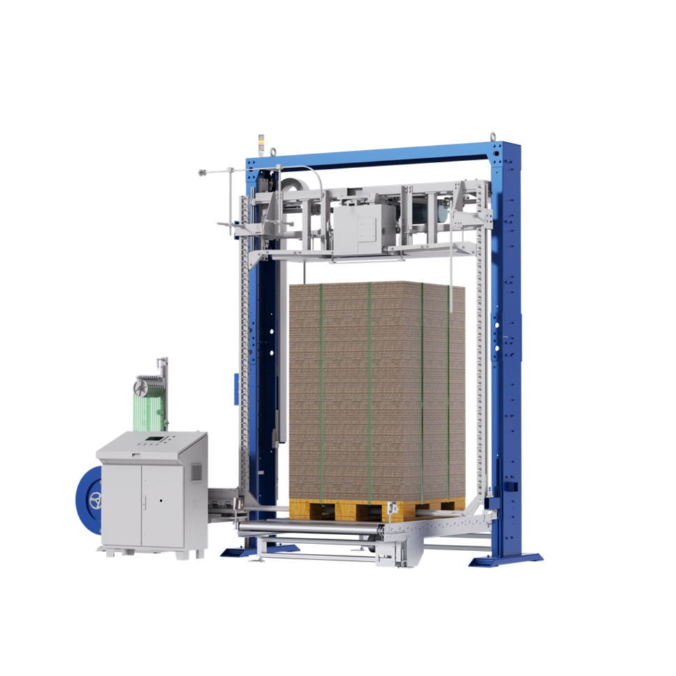 Automatic Vertical Strapping Machine With <em style="color: #B80096;">Compression</em>