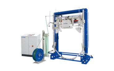 Vertical Strapping Machine for the Raw Paper Industry