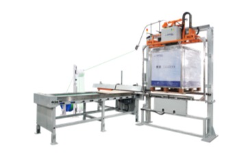 Vertical Strapping Machine for the Wood Board Industry —Timber Dispenser