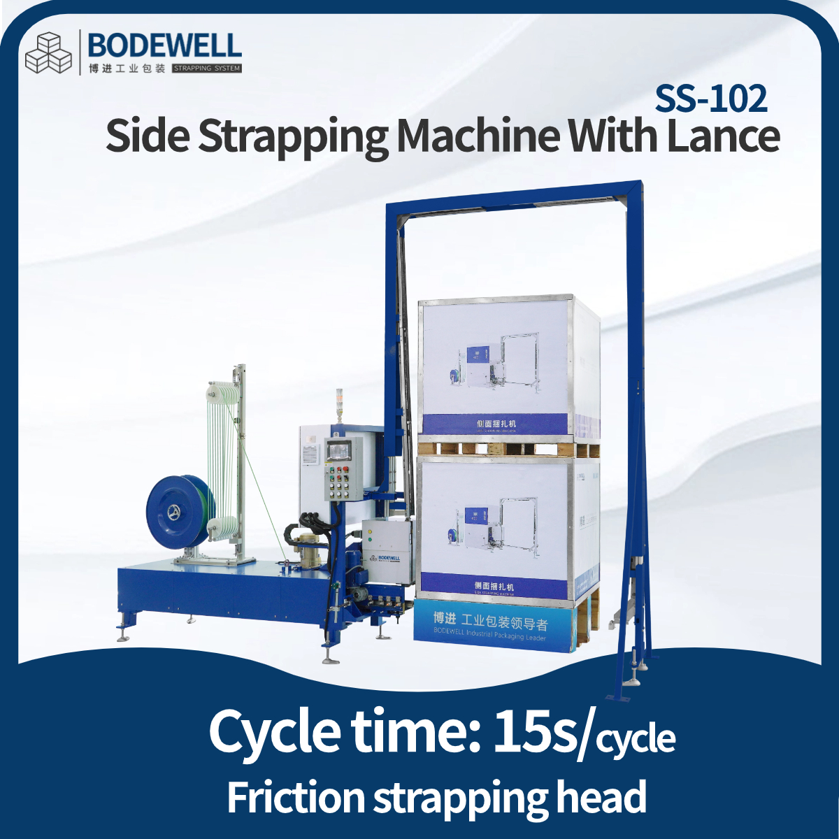 SS-102 Heighten Side Strapping Machine With Lance - BODEWEL Industrial ...